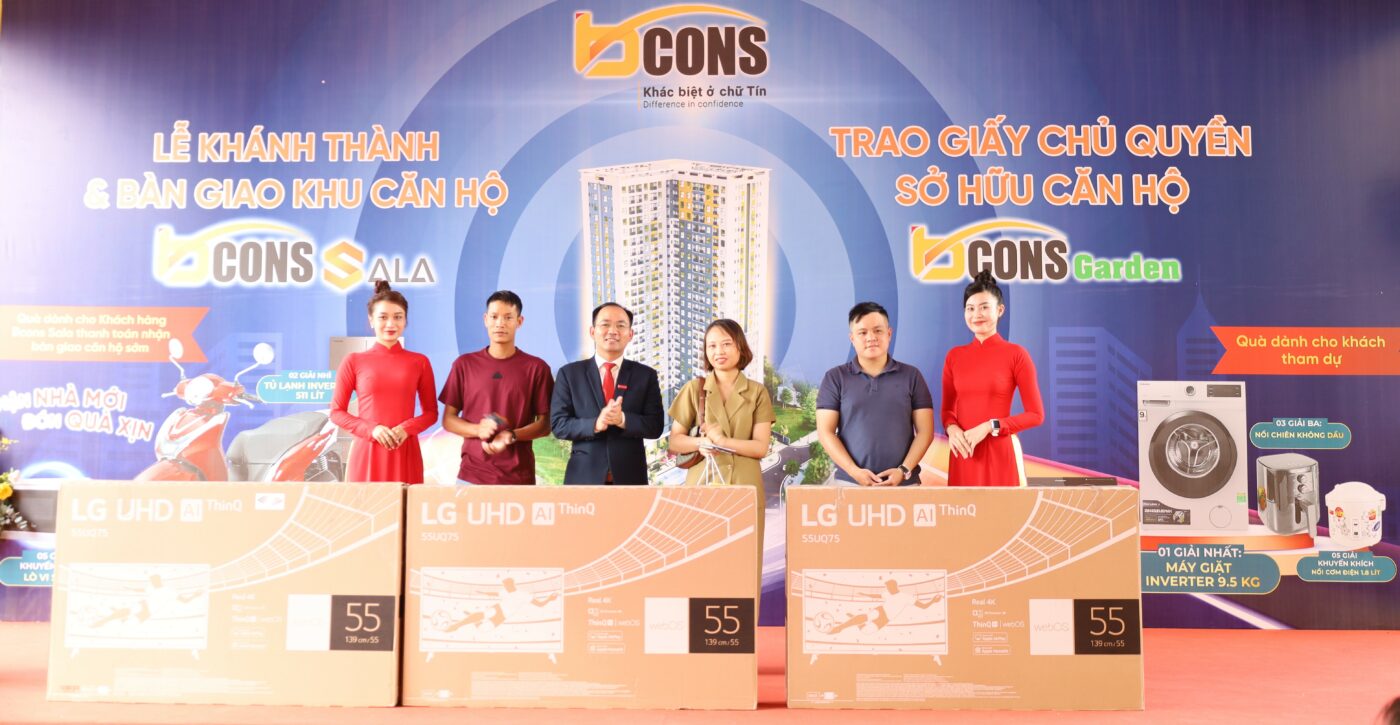 Lễ Ký Kết Đơn Vị Phân Phối Độc Quyền Dự Án Bcons City Giữa Tập Đoàn Bcons Và Công Ty Cổ Phần Dịch Vụ Bất Động Sản Sao Việt 14 ban giao can ho bcons sala va qua tang