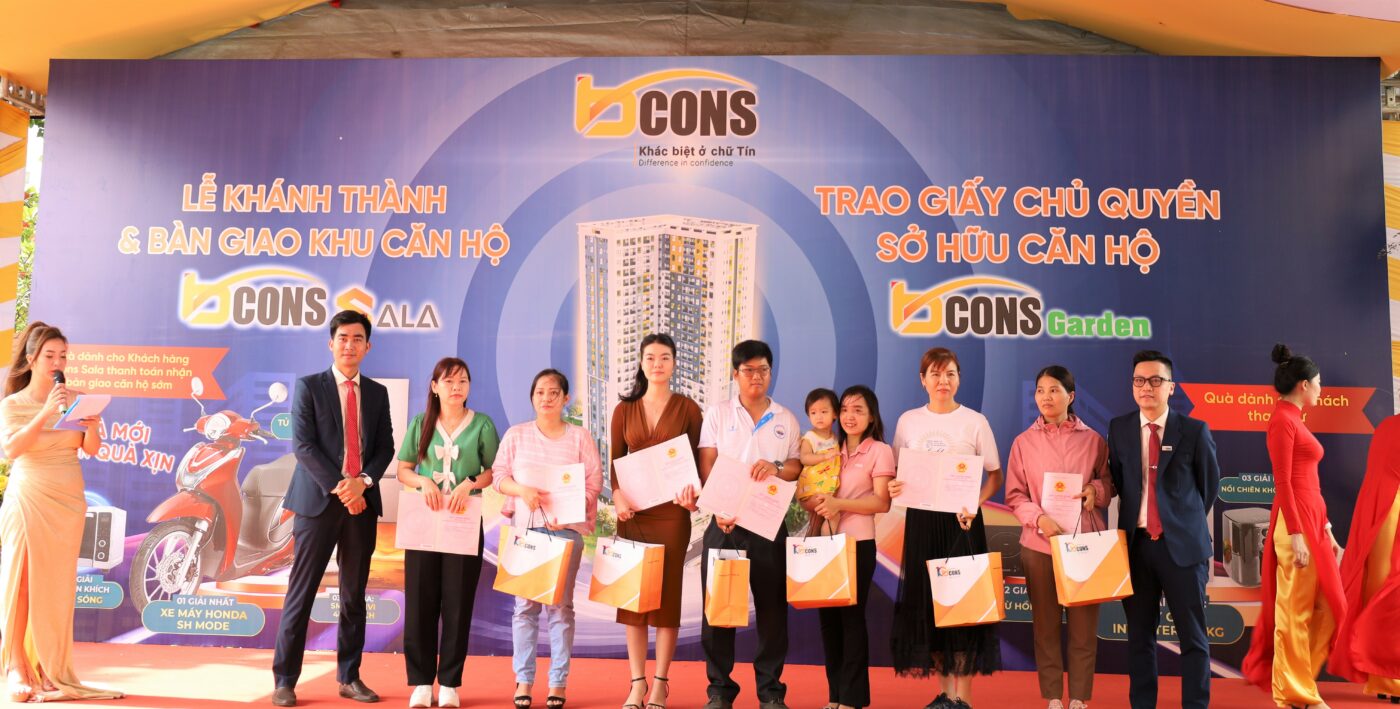 Lễ Ký Kết Đơn Vị Phân Phối Độc Quyền Dự Án Bcons City Giữa Tập Đoàn Bcons Và Công Ty Cổ Phần Dịch Vụ Bất Động Sản Sao Việt 12 ban giao so hong can ho bcons garden
